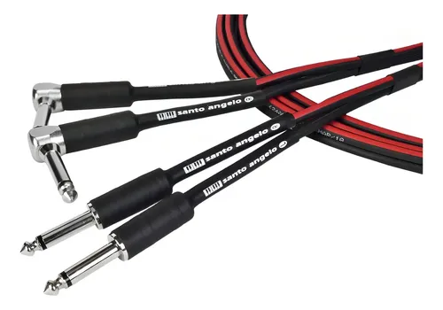 Cb Paralelo Preto 0,20mm E Conectores 2 P10 90 X 2 P10 Mod Tk L 20ft/6.10m (big)