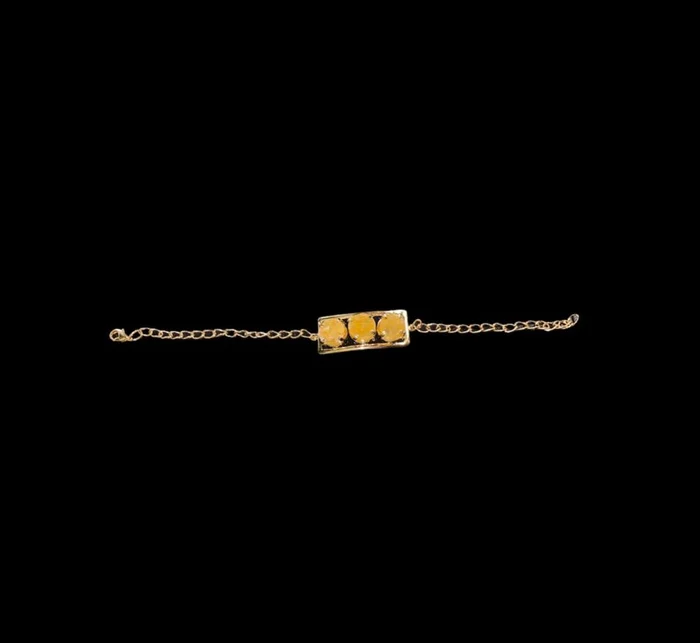 Pulseira Com Pedras Acabamento Banhado a Ouro (0)