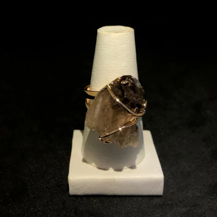 Anel Drusa de Cristal Fumê (0)