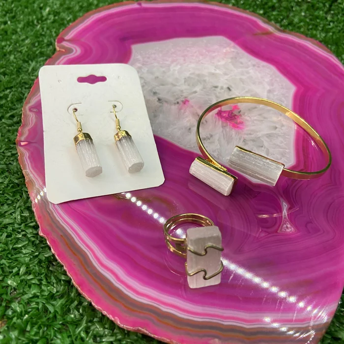 Conjunto Paz Interior Dourado & Selenita ( 3 Peças) (big)