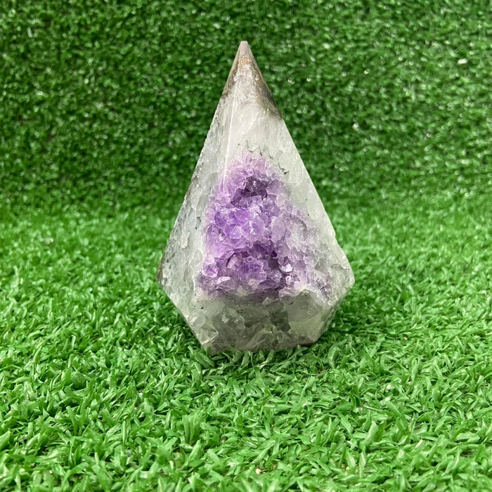 Ponta Diamante Geodo de Ametista - 410g (big)