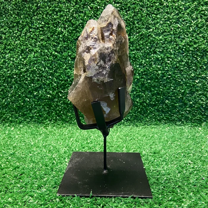 Quartzo Jacaré (Cristal Elestial) na Base Preta – 20,5 cm - 6 (big)