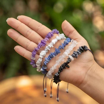 Pulseira de Cascalhinho Ajustável
