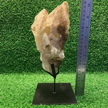 Quartzo Jacaré (Cristal Elestial) na Base Preta – 28 cm - 8 (normal)