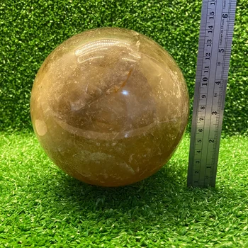 Esfera de Citrino Natural Extra — 4 kg | 14 cm (normal)
