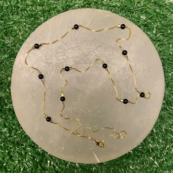 Colar Esferas 4mm - Dourado (normal)