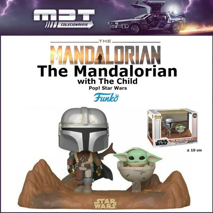 Funko Pop Moments - Star Wars: The Mandalorian - The Mandalorian With The Child #390 (0)