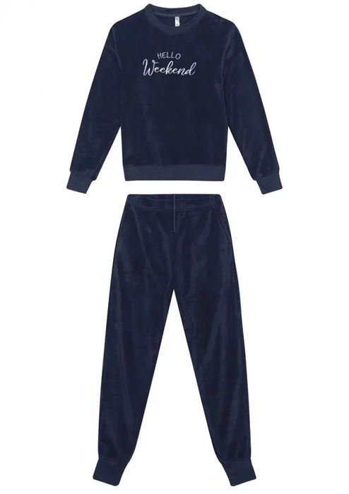 Malwee Pijama Longo Feminino em Fleece Hello Weekend (0)