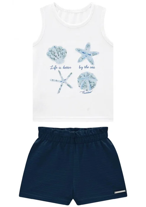 Malwee Conjunto Regata Life Is Better By The Sea Algodão (0)