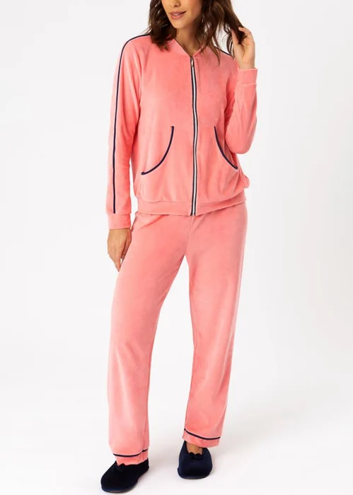 Lua Cheia Conjunto Feminino de Plush Salmão (0)