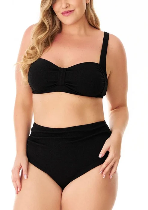 Marcyn Conjunto Biquíni Top Bombom e Calcinha Control Plus Mariachi Preto (0)