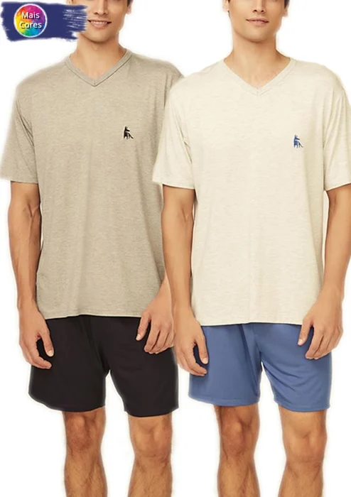 Lua Cheia Masculino Viscolycra Blusa Mescla Short (0)