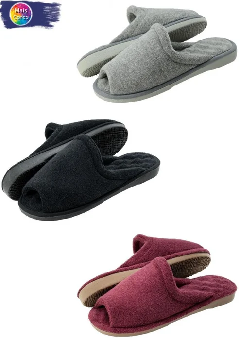 Puff Pantufa Atoalhada Anatômica com Espuma Massageadora (0)