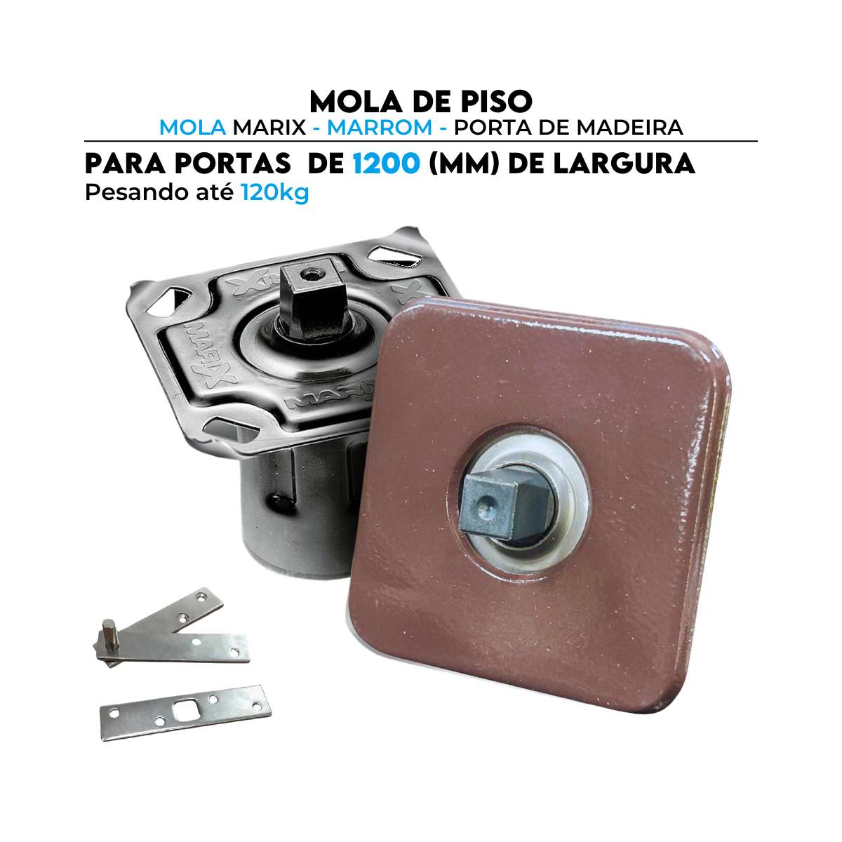 Mola Marix 120kg Para Portas de Madeira Marrom