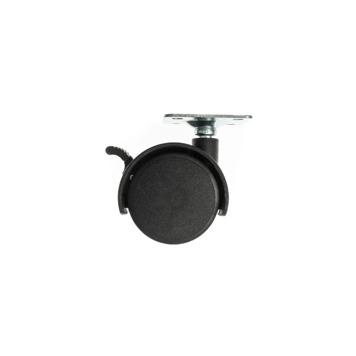 RODIZIO DUPLO PP 40MM COM TRAVA PRETO CHAPA -  410304040