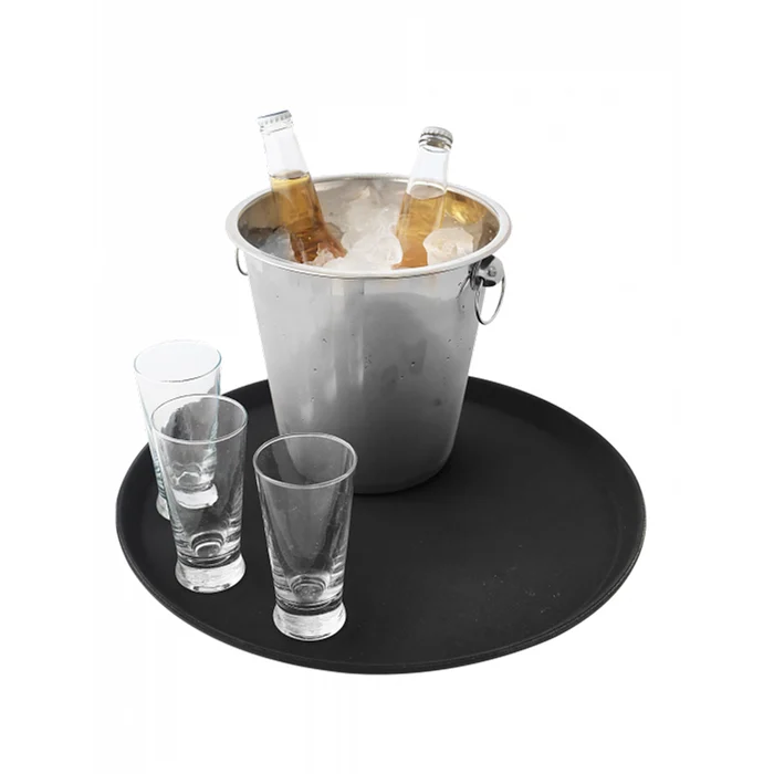 Bandeja Redonda Antiderrapante 40cm Para Garçom Profissional (big)