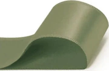 Fita Cetim Liso Verde Oliva 10,5mmx10m 1unidade Carber