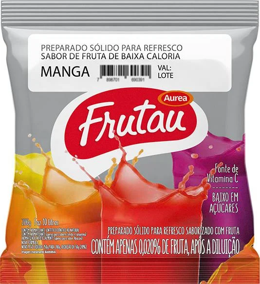 Refresco Em Pó Sabor Manga 200G Frutau