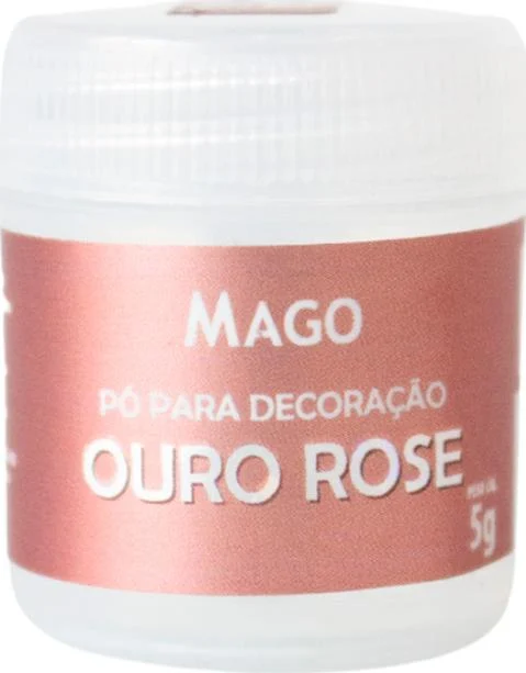 Pó Para Decoração Ouro Rose 5g Mago