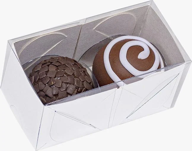 Caixa Basic 2 Doces Branco Com 10 Unidades Ideia