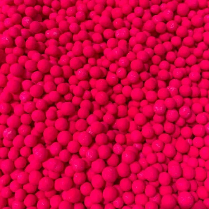 Confeito Perola Grande Rosa Neon 60g Jeni Joni