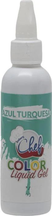 Corante Liquid Gel Azul Turquesa 60G Iceberg