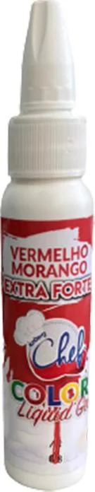 Corante Liquigel Vermelho Morango Extra Forte 25G Iceberg