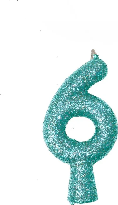 Vela Puro Glitter Tiffany Nº6 Festcolor