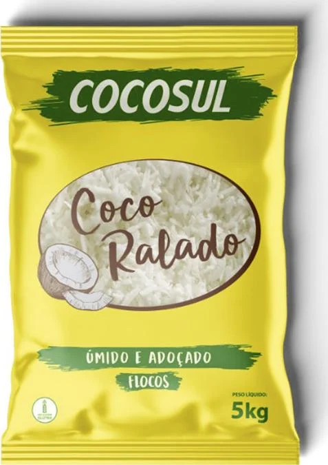 Coco Em Flocos Úmido Adoçado Nacional 5Kg Cocosul