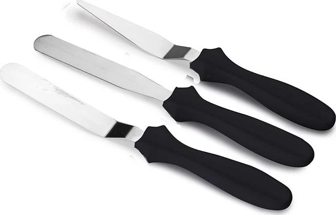 Mini Espátulas Aço Inox Alisadora Jogo Com 3 Un Allonsy