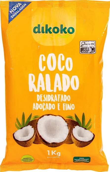 Coco Ralado Fino Composto Nacional 1Kg Dikoko
